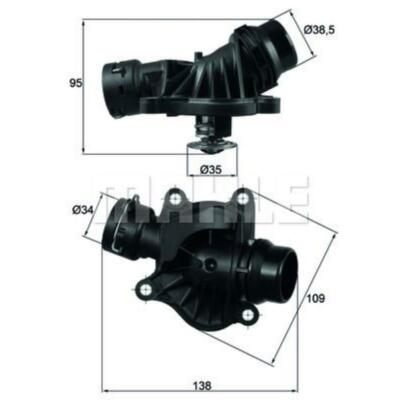 MAHLE Thermostat Kühlmittel mit Dichtung 88°C für BMW 3er Touring 5er TI 234 88