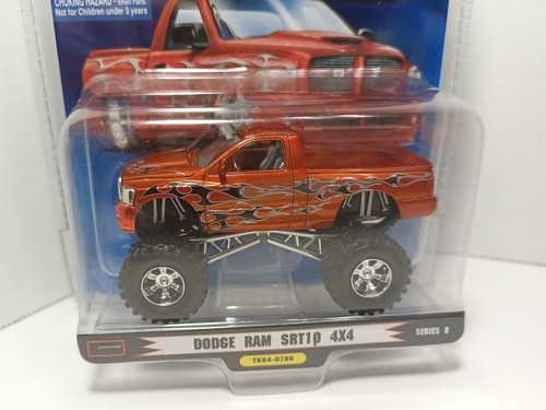 1 BADD RIDE DIECAST TRUCKIN' DODGE RAM SRT10 4x4 ORANGE 1:64 NIB Series 8 - Bild 2 von 6