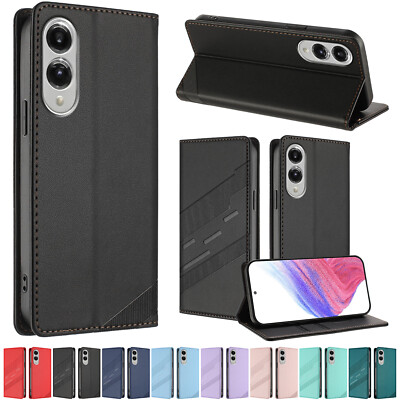 For Samsung Galaxy S25 Ultra S24-S22 A56-A26 PU Leather Emboss Flip Wallet Case
