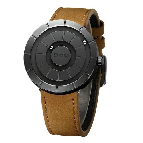 DOM Luxury Mens Watch Magnetic Ball Quartz Wristwatch Waterproof Stainless Steel - Picture 11 of 11