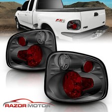 2001-2003 For Ford F-150 Flareside Smoke Lens Rear Brake Tail Lights Pair