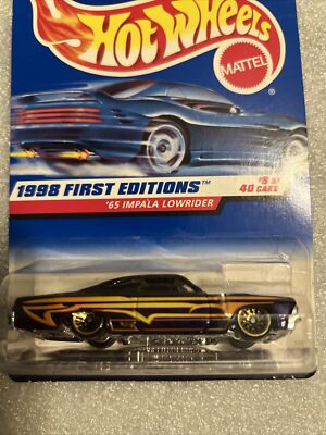 Hot Wheels '65 Chevrolet Chevy Impala Lowrider Car Purple Diecast