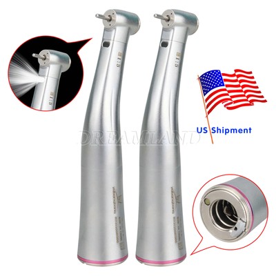 2Pcs LED Fiber Optic Dental 1:5 increasing Inner Contra Angle Fit NSK CJ-Z2
