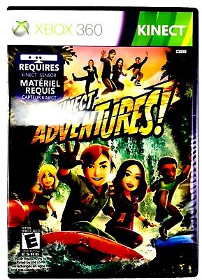 XBOX 360 KINECT ADVENTURES VIDEO GAME REQUIRES KINECT SENSOR RATED E 1-2  PLAYERS