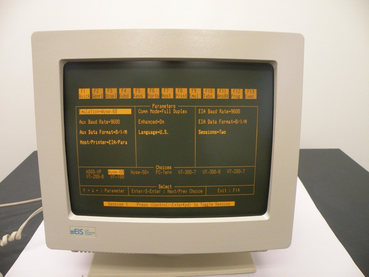 ADDS 4000/260 EIS VIDEO TERMINAL, NEW AMBER CRT, REPAINTED COVERS