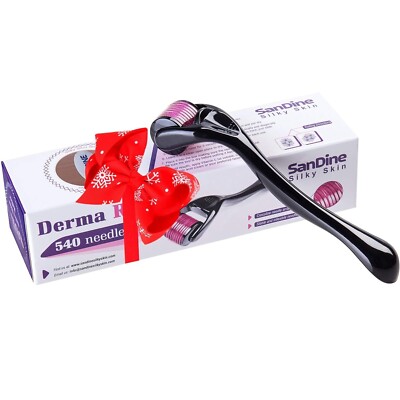 Microneedle Skin Derma Roller, 540 Micro Needle Skin Care System 0.25mm Titanium