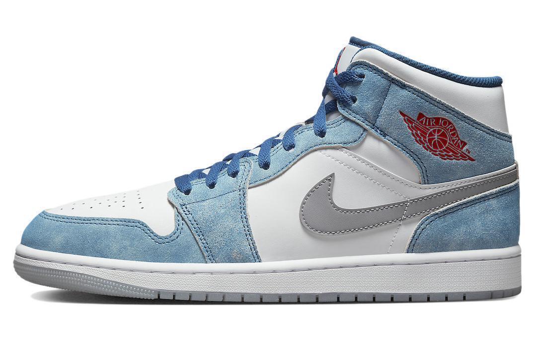 Nike Jordan 1 Mid SE French Blue Fire Red DN3706-401 Men's Size | eBay