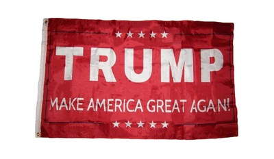 Red Premium Poly Flag 3'x5' Grommets 3x5 Donald Trump Make America Great Again Red Premium Poly Flag 3'x5' Grommets 3x5 Donald Trump Make America Great Again