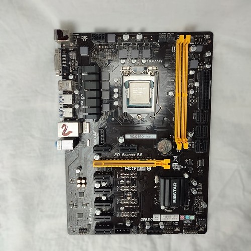 Combo Motherboard Biostar tb250btc + CPU INTEL G4400 + RAM 4Gb DDR4 - Afbeelding 3 van 11