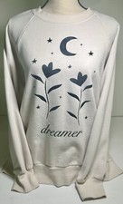 PacSun Dreamer Lounge Crew Neck Sweatshirt Ivory SZ S