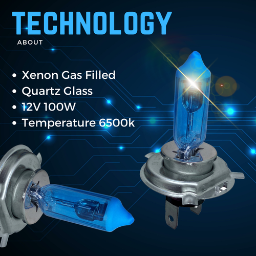 For Hyundai i20 Headlight 100w Xenon 6000k White 2014-2020 High Low Beam Bulbs - Picture 6 of 13