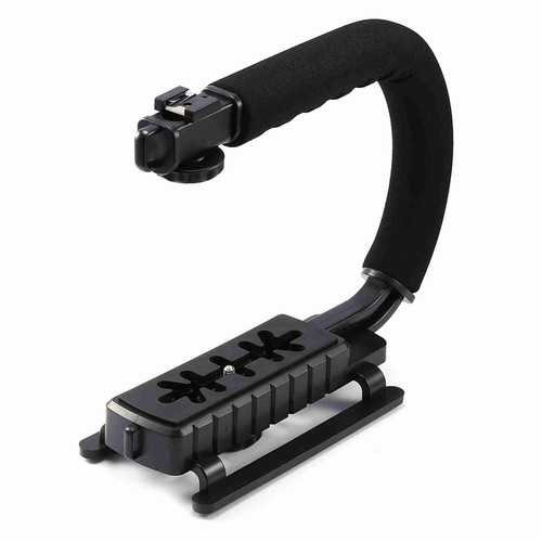 Versatile Black Video Grip - Stabilizing Handle for DSLR DV Camcorders - Picture 2 of 10