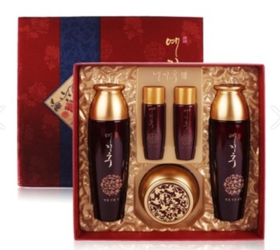 Korean Red Ginseng Skin Care Set Anti Aging Wrinkle Moisturizer Toner Emulsion