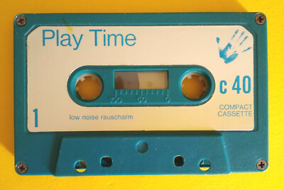 MC Musicassette PLAY TIME C 40 c40 Vintage Compact Cassette Tape GEBRAUCHT 