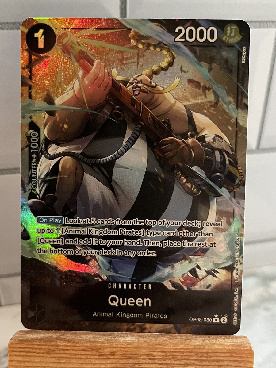 ONE PIECE QUEEN OP08-080 R ALT ART TWO LEGENDS ENGLISH | eBay