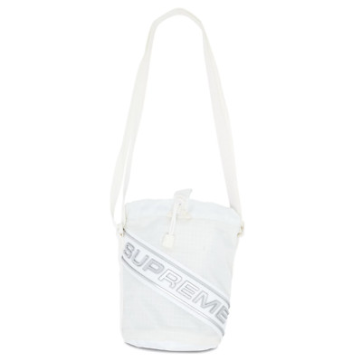 Supreme FW23 3D Logo Small Cinch Pouch White