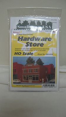 Smalltown USA HO Scale City Buildings Hardware Store Kit Item #699-6006 ...