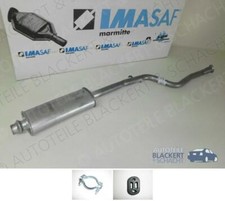 IMASAF Auspuff Mitteltopf + Anbauteile für Citroen / Peugeot Saxo +106 I +106 II