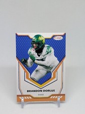 2024 SAGE🔥BRANDON DORLUS🔥MINT?!🔥RARE BLUE🔥OREGON/FALCONS🔥RC #193🔥📈