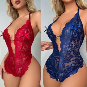 Women's Sexy Lingerie Sleepwear Babydoll Underwear Lace Dress Nightwear G-String