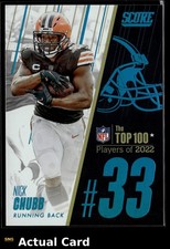 2023 Panini Score NICK CHUBB #33 EX