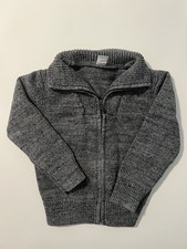 Baby Gap Toddler Heather Gray Full Zip Mock Sweater Size 5 Years EUC