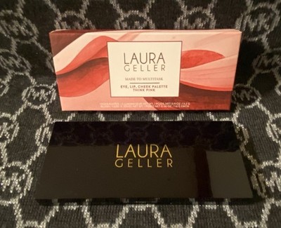 BNIB Laura Gellar Made To Multitask Eye Lip Cheek Palette Think Pink