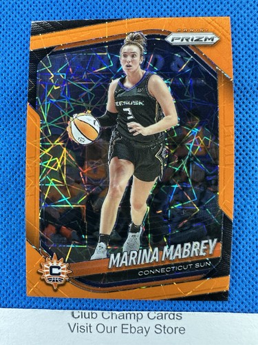 2025 #18 Marina Mabrey Panini Prizm WNBA Orange Velocity Prizm Sun
