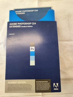Adobe Photoshop CS4 Student Edition Windows Vollversion Orginal-DVD+Seriennummer