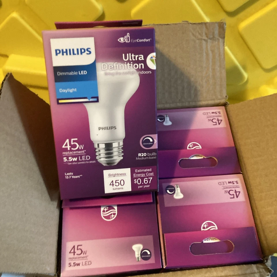 Philips Ultra Definition 45W Equivalent Daylight R20 Medium Dimmable LED - Image 2 of 4