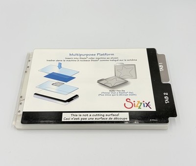Sizzix Multipurpose Platform & Plate BIGkick Big shot Machine Die Cut Embossing