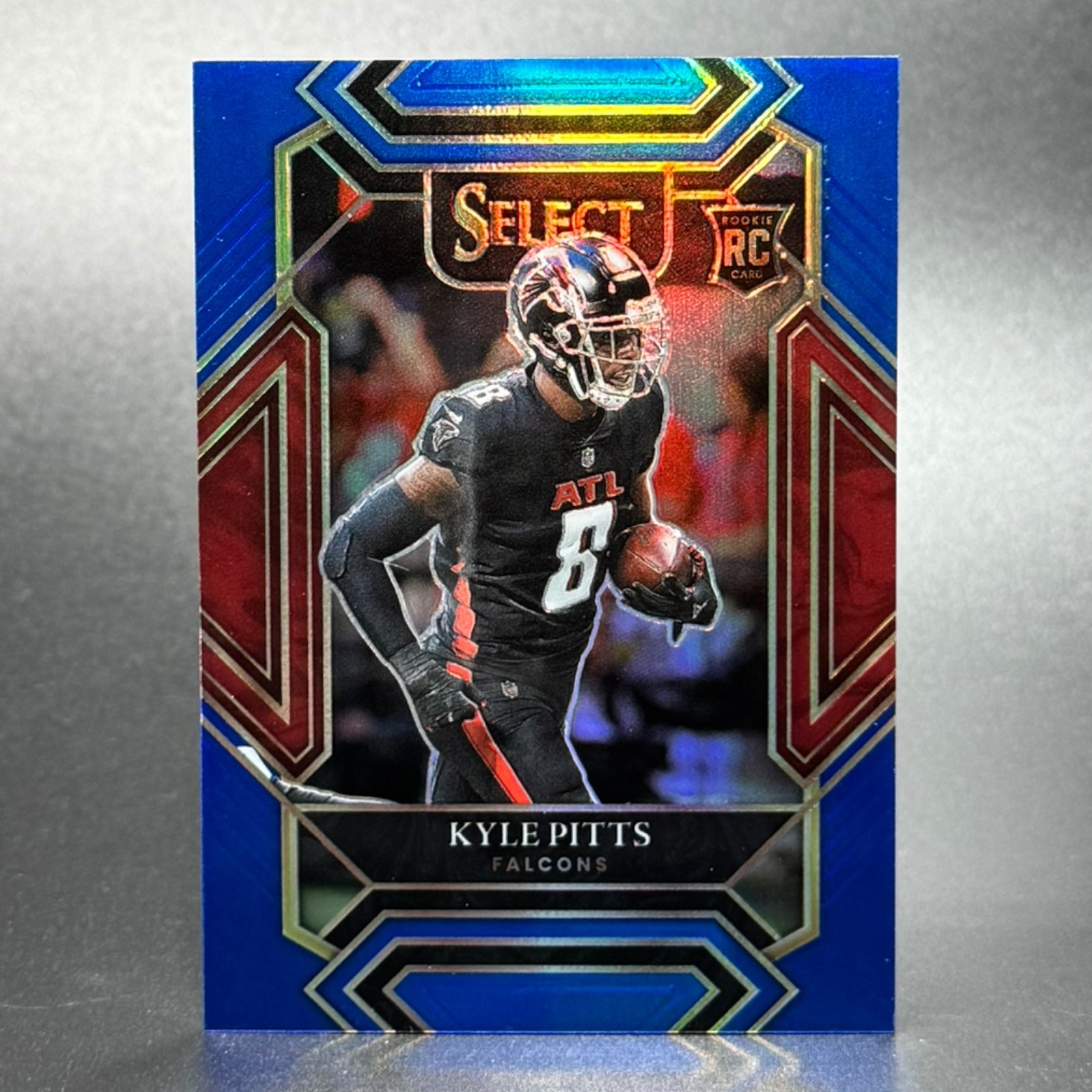 2021 Panini Select Football #246 Kyle Pitts Rookie Blue Prizm /99 RC