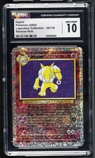 CGC 10 GEM MINT Hypno 25/110 Legendary (Collection) Reverse Holo Pokemon Card on eBay