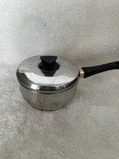 Casserole inox vintage avec couvercle – Parfaite pour mijoter et réchauffer