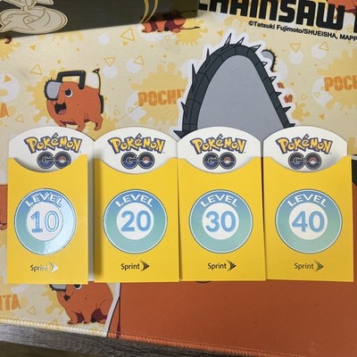 Pokémon Go Sprint Trainer Badges Set Level 10 20 30 40 LIMITED EDITION Patches