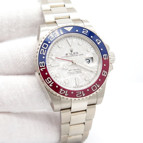 Rolex 126719BLRO GMT Master II 18K White Gold with Meteorite Dial