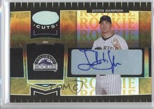 2004 Leaf Certified Cuts Marble Gold Signatures 21/25 Justin Hampson Auto 11pj