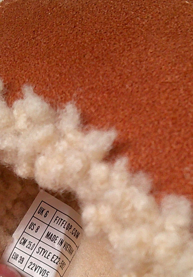 FITFLOP Shuv 2 Bar Slide Brown Suede Slipper/Sliders UK 6 VGC - Image 4 of 4