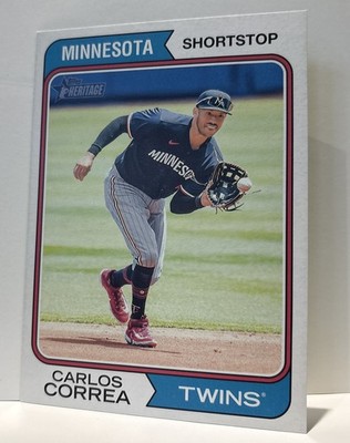 2023 Topps Heritage High Number Box Topper Carlos Correa #OB-CC NrMT