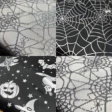 Halloween Fabric Lace net Costume Display Decoration Spiderweb Witch Pumpkin Web