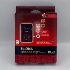 SanDisk Sansa Clip Plus 8GB MP3 Player Recorder FM Radio New Open Box QVC Model