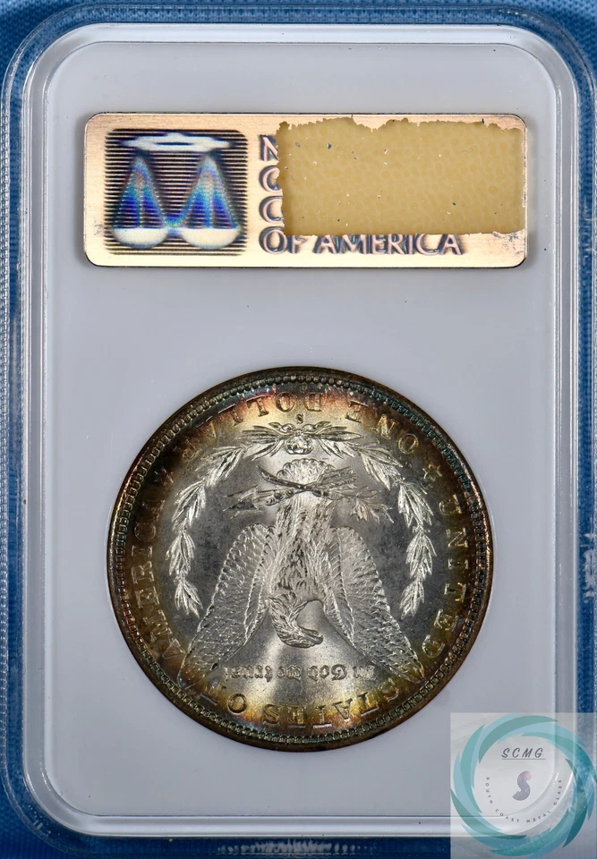 1881-S Morgan Silver Dollar $1 NGC MS65 w/CAC – Lustrous & Attractive Rim Toning - Image 3 of 4