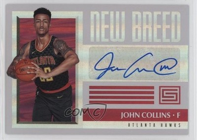 2017-18 Panini Status New Breed John Collins #NB-JCL Auto 0l1