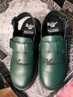 Pleasures X Dr. Martens Green Jorge Mules Men s US 11, UK 10