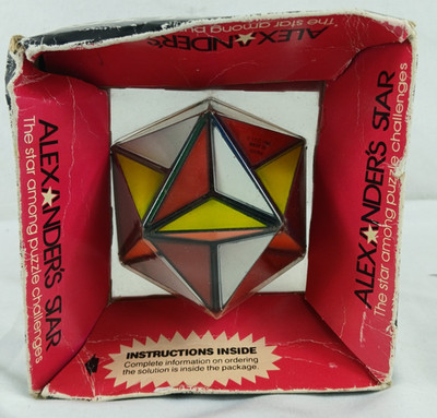 NEW VINTAGE ALEXANDERS STAR PUZZLE RUBICS CUBE IDEAL TOY 2184-0 80'S