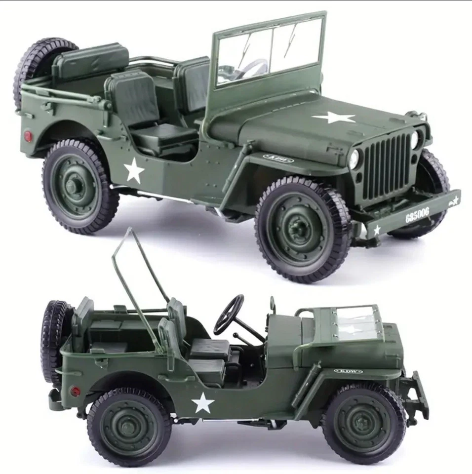 WWII VINTAGE WILLYS JEEP COLLECTORS EDITION 1/18 Scale Die-Cast - Image 4 of 4