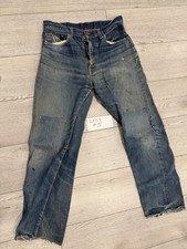 Vintage 1960s Levi  s 502 / 501ZXX Denim Jeans - Big E Era - Gripper Zipper