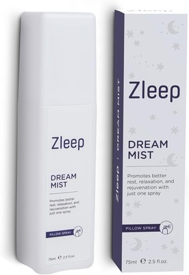 Zleep - Dream Pillow Spray for Sleep - Soothing Mist White, Purple 
