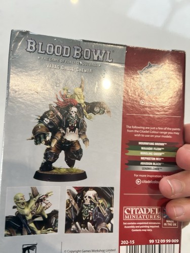 Varag Ghoul Chewer Bloodbowl Black Orks Warhammer Brand New In Box and sealed - Picture 5 of 12
