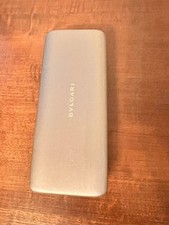 5 BVLGARI Large Hard Glasses Case Gold Clamshell w/ Orange Interior  New Cloth